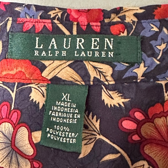 Ralph‎ Lauren Floral Casual Blouse Top XL - Picture 5 of 6